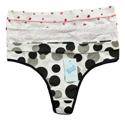 comprar Pack X 6 Bombachas Colaless C\u002F Cintura Estampada De Algodón