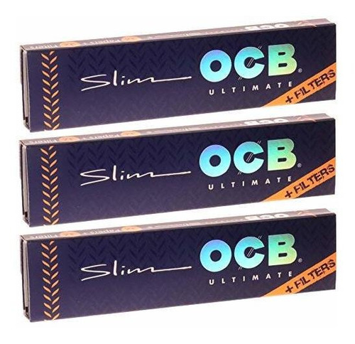 Tubo Y-o Papel Para Armar Ocb Ultimate Slim Papers Con Filtr