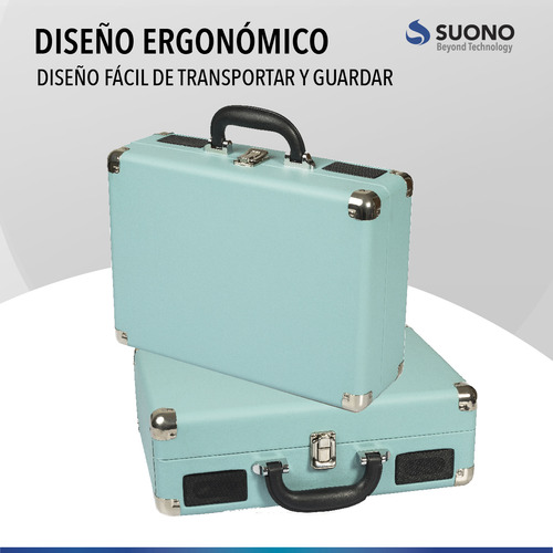Tocadiscos Eléctrico Vintage Portátil Suono