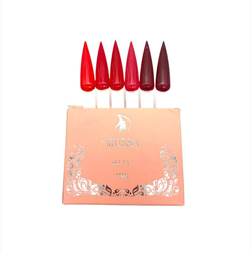Gama De Gel Semipermanente Mussa 6 Pzs Para Uñas