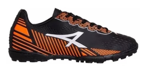 Botines Athix Wing Kids Tf Negro/naranja Abc Dep