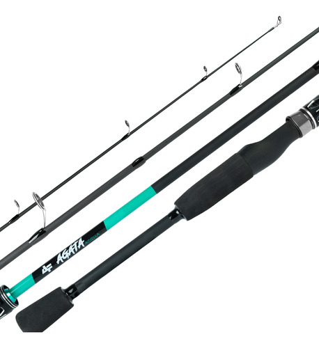 Vara Para Molinete New Agata 1,68mt Line 8kg 2p Jau Pesca