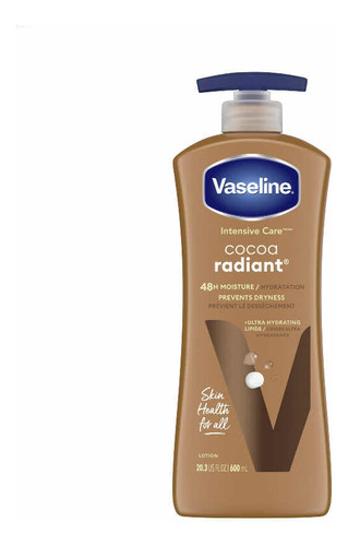 Vaseline Crema Corporal Cocoa Radiant Intensive Care Grande