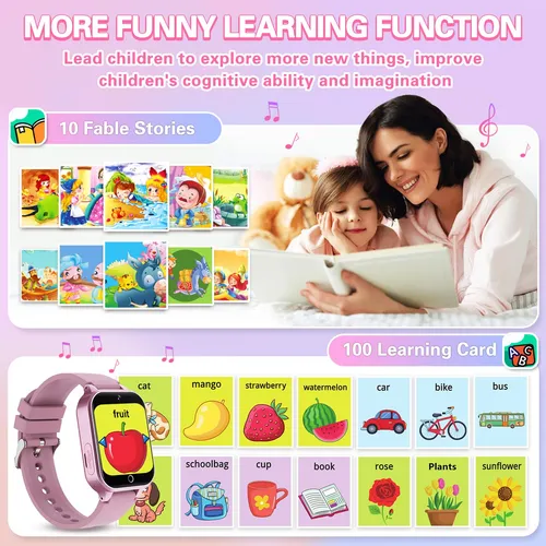 Reloj Inteligente Para Ninas: Diversion Y Aprendizaje