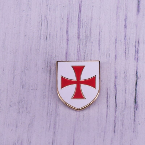 Pin Broche Maçom Maçonaria Cavaleiro Cruz Templário Metal