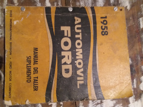 Catalogo Manual Auto Ford 1958