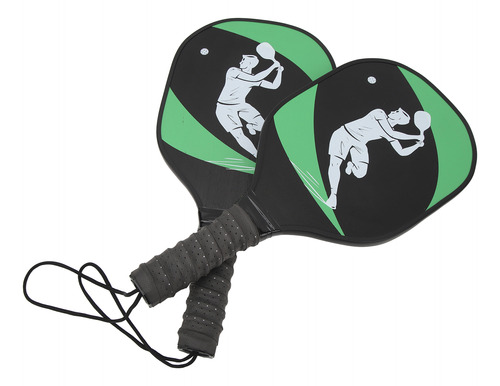 Juego De Raquetas De Pickleball Paddle Ball Pine Green Black