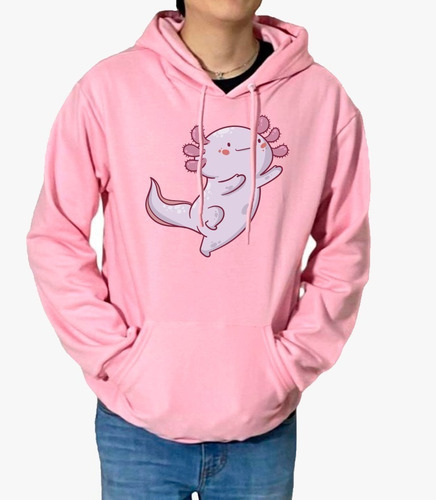 Sudadera Unisex Ajolote 7 Colores Pastel Adulto Y Niño