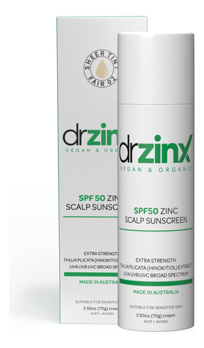Dr Zinx Protector Solar Mineral Organico Del Cuero Cabelludo