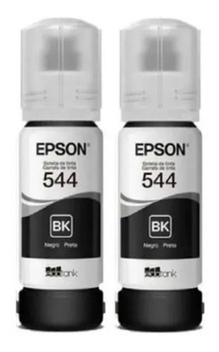 Botellas Tinta Epson T544 X2 Negra L3210 L3250 L5290