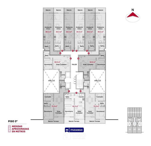 Imagen 7 de 12 de Departamento De Un Dormitorio - Ituzaingo 650