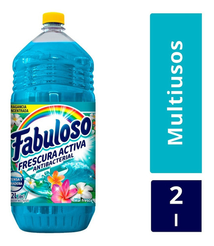 Fabuloso Limpiador Liquido, Mar Fresco Multiusos, 2 L