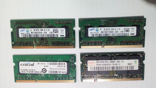 Memoria Ram Para Laptop 1 Y 2 Gb - Ddr Y Ddr2 Samsung