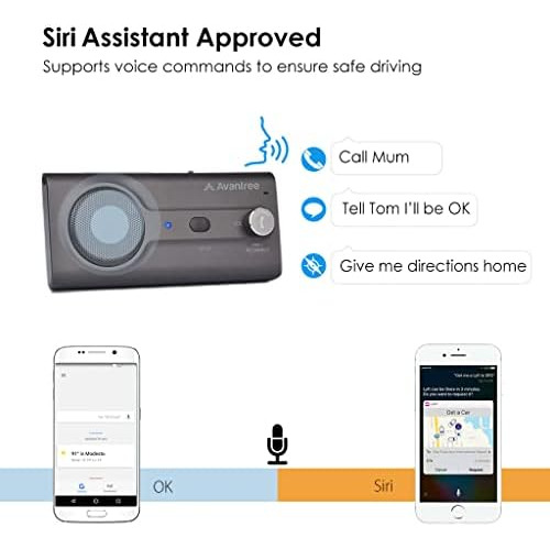 Avantree Ck11 Kit Manos Libres Bluetooth 5.0 Para Auto, Alta