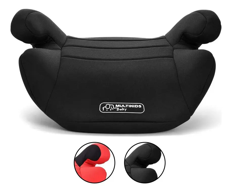 Assento Elevação Infantil Safe Booster Multikids Multilase Cor Preto