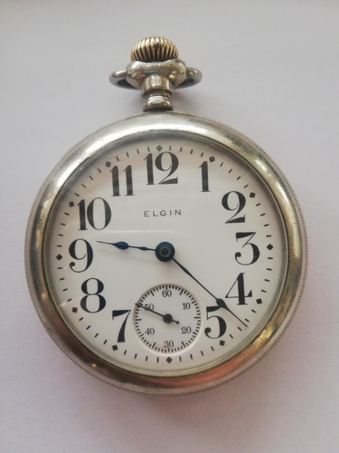 Reloj De Bolsillo Elgin, 7 Joyas, De 1915, Coleccionistas