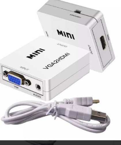 Convertidor Adaptador Vga A Hdmi Pc Tv