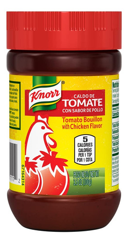 Knorr Pollo Con Tomate Y Caldo Granulado 3.5 Oz