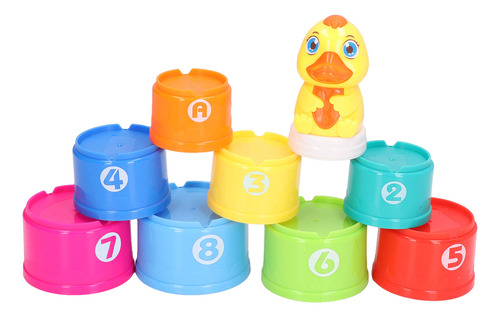 Stack Up Cups Toys Baby Building Para Bebés Con Educación Te