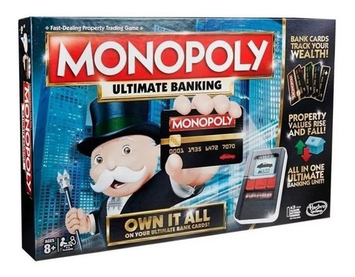 Juego Mesa Monopoly Banco Electrónico Ultimate Posnet Hasbro