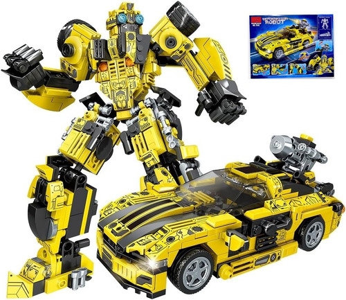 Bloques Construccion Bumblebee 23 Cm Transformers 528 Pc Leg