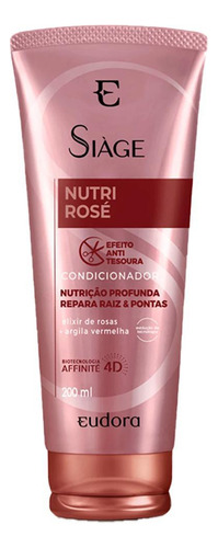 Kit Eudora Siage Nutri Rose Shampoo + Condicionador 200ml