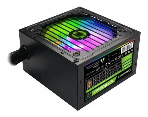 Fuente de alimentación para PC GameMax VP Series VP-600-RGB 600W negra 100V/240V
