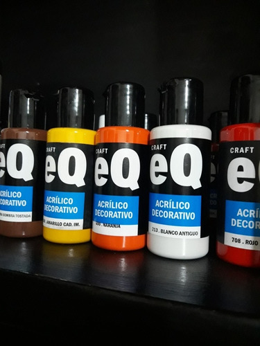 Set X 20 Pinturas Acrilicas Eqarte X 50cc (52 Colores)
