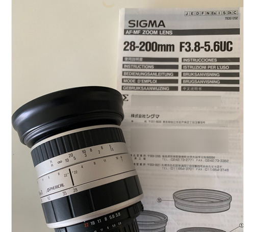 Lente Sigma Af 28-200 Mm 3.8/5.6 Para Nikon 