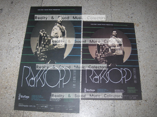 Royksopp 2 Posters Six Flags 2011 De Coleccion