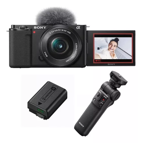 Sony Alpha Zv-e10 Vloggers Sin Espejo Con Tripo Y 2 Bateria