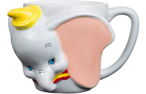 Taza Cafe 3d Dumbo Elefante Silver Buffalo Ceramica 650ml