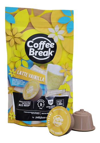 Capsulas Dolce Gusto Coffee Break Latte Dulce De Leche X 10u