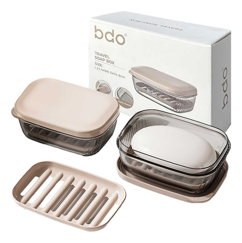 Estuche De Jabón Para Viaje, A Prueba De Fugas, Con Tapa, Po