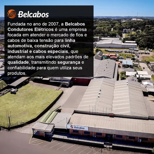 Cabo Pp 4 Vias 4x2,50 Mm² Flexivel 50 Metros