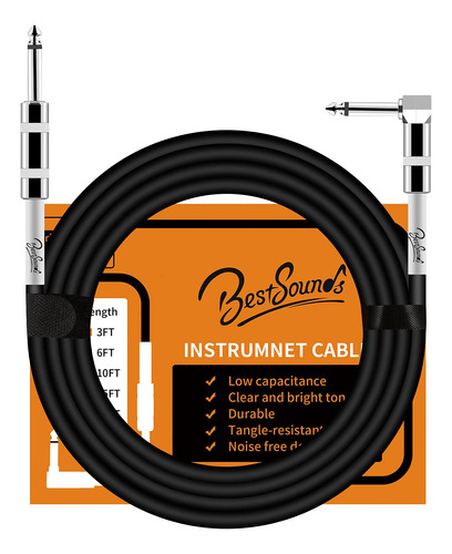 Bestsounds Cable De Guitarra Eléctrica De 10 Pies, Cable D.