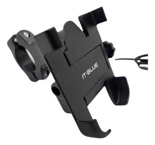 Soporte de aluminio para teléfono móvil para moto/bicicleta con cargador fijo. Guidão