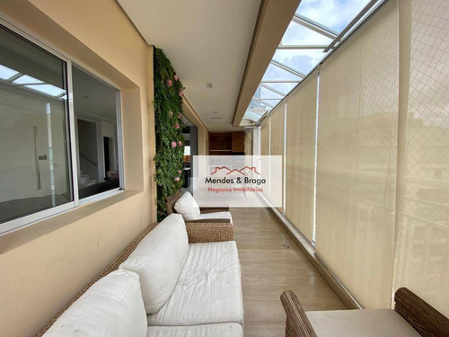 Imagem 12 de 30 de Cobertura Com 3 Dormitórios À Venda, 234 M² Por R$ 2.485.000,00 - Vila Augusta - Guarulhos/sp - Co0019