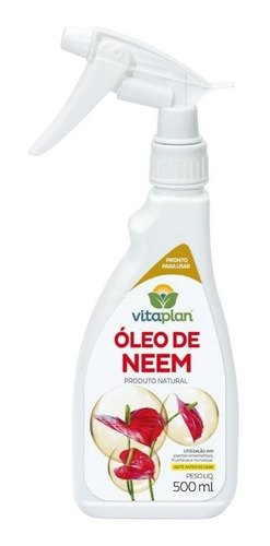 Óleo De Neem 500ml Pronto Uso - Vitaplan - Combate Insetos