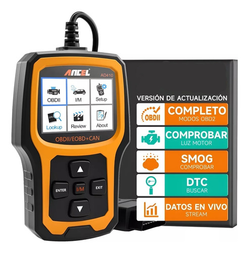 Ancel Ad410 Obd2 Scanner Lector De Códigos Check Engine