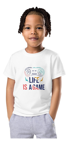 Playera De Niño. Life Is A Game. Regalo Día Del Niño
