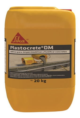 Plastocrete Dm X 20 Kg Impermeabilizante Para Concreto