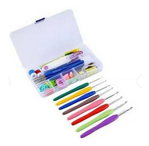 Kit Crochê 16 Agulhas Com Acessórios E Case Super Promoção