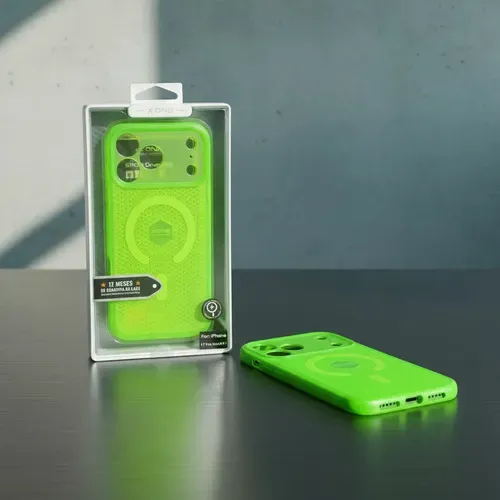 Capa X-one Iphone 17 Pro Max Magsafe Anti-impacto Verde Neon