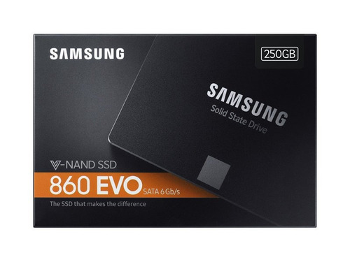 Disco De Estado Solido Samsung 860 Evo 250 Gb Sata Iii Ssd