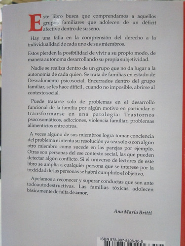 Imagen 2 de 4 de Las Familias Toxicas Parentalidad En Tiempos Actuales -rv