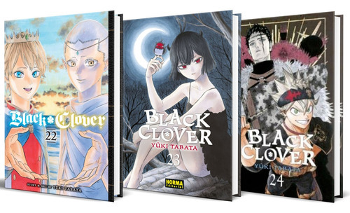 Black Clover 22-24, De Yuuki Tabata. Editorial Norma Editorial, Tapa Blanda En Español, 2022