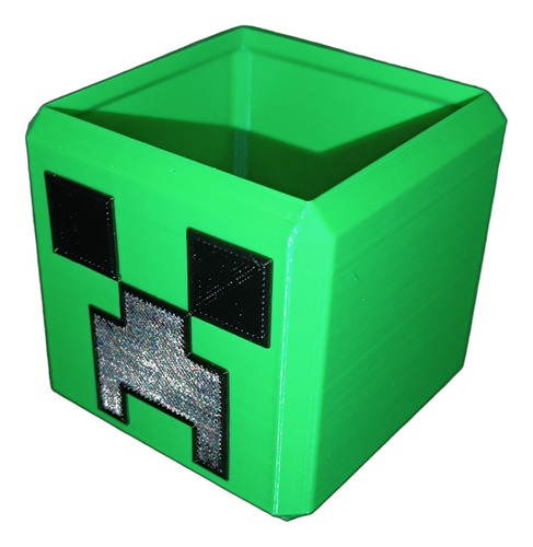 Portalápices De Cabeza De Creeper - Minecraft