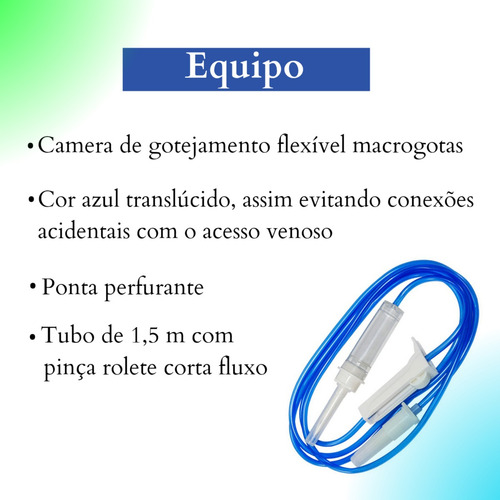 Kit Nutrição E Alimentação Enteral 300ml 20 Frs + 20 Equipos
