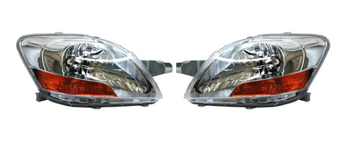 Par Faros Toyota Yaris 2012-2013-2014 4p Sedan F/crom Tyc